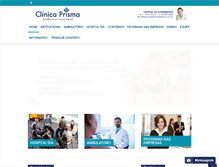 Tablet Screenshot of clinicaprisma.com.br